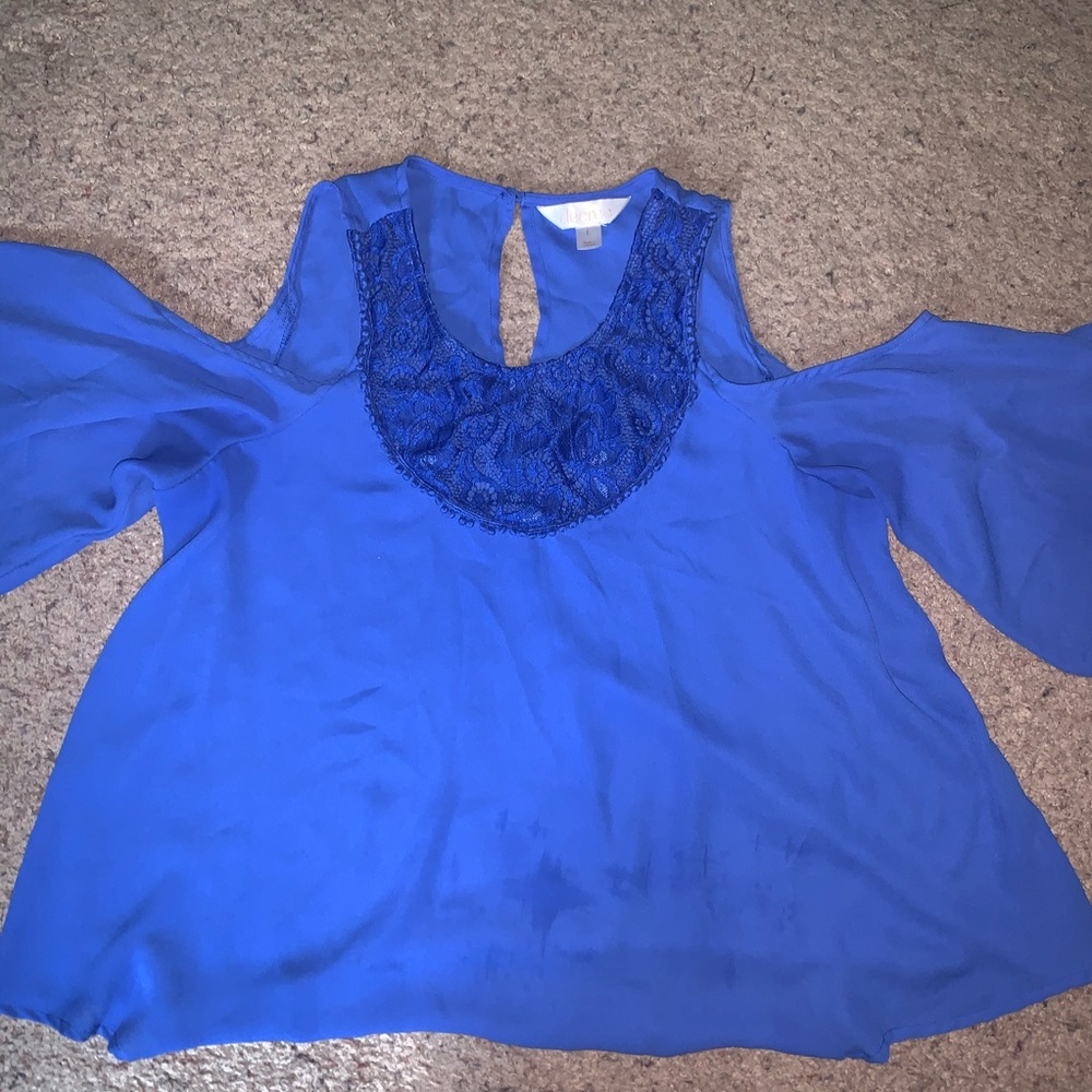 Decree L Cold Shoulder Blouse